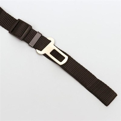 Автомобильный ремень безопасности для собак, 74 х 2,5 см, черный - фото 1628459