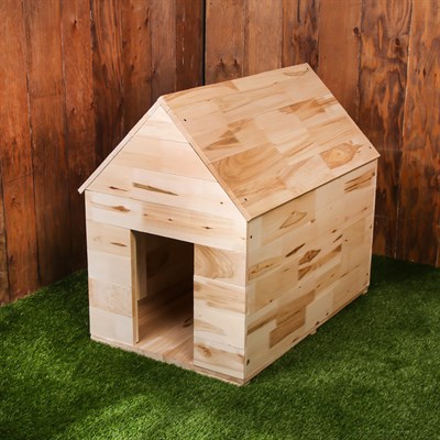 Будка для собаки, 75 × 60 × 90 см, деревянная, с крышей - фото 1629823