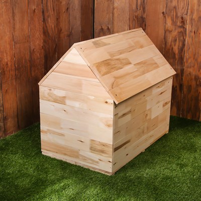 Будка для собаки, 75 × 60 × 90 см, деревянная, с крышей - фото 1629827