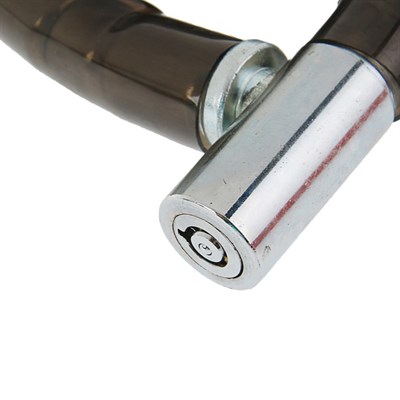 Замок навесной велосипедный TUNDRA, 18 х 1200 мм, специальный ключ с пластиковой ручкой - фото 1639416