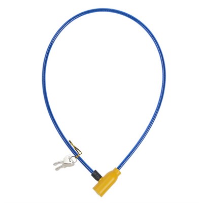 Замок велосипедный,80 см, 5 мм, цвет МИКС - фото 1639463