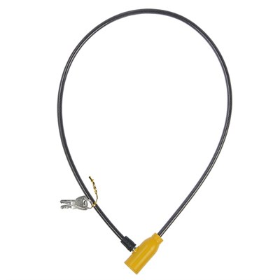 Замок велосипедный,80 см, 5 мм, цвет МИКС - фото 1639464