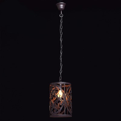 Светильник "Замок" 1x60Вт E14 кофейный 20x20x170см - фото 1639885