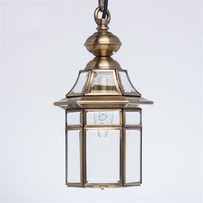 Светильник "Мидос" 1x60Вт E27 латунь 17x17x186см - фото 1640044