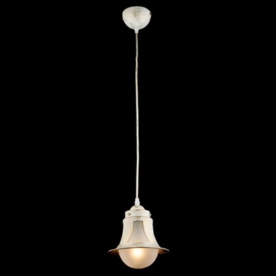 Люстра подвес Kongo 1x60Вт Е27 белый 18x18x21см - фото 1641195