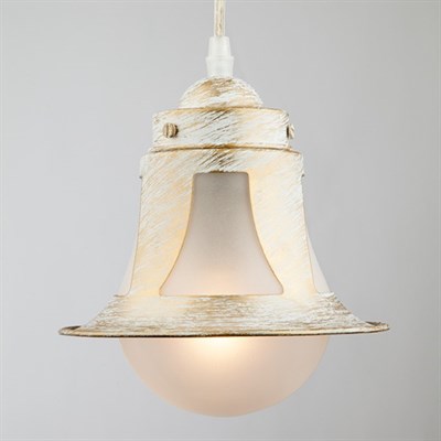 Люстра подвес Kongo 1x60Вт Е27 белый 18x18x21см - фото 1641196