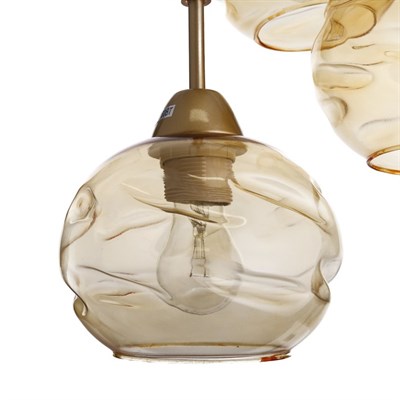 Люстра подвес 7347 3хE27 матовое золото - фото 1641964