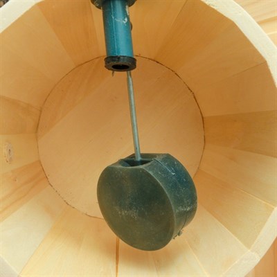 Обливное устройство из липы, 10л, нержавеющий обруч, ПРОМО - фото 1669753