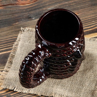 Бокал "Верёвка" темный 0,85 л - фото 1674378