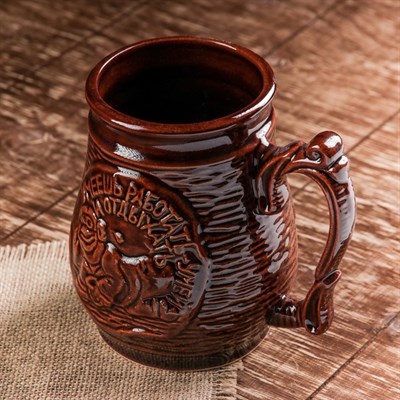 Кружка для пива "Бизнесмен" 1 л - фото 1675180