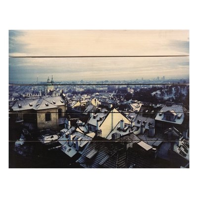 Картина для бани, тематика города "Крыши", МАССИВ, 40×30 см - фото 1675969