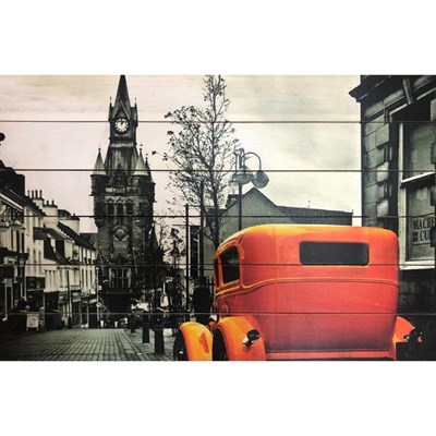 Картина для бани "Лондон ретро", МАССИВ, 40×60 см - фото 1676046