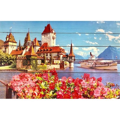 Картина для бани "Лето в старом городе", МАССИВ, 40×60 см - фото 1676054