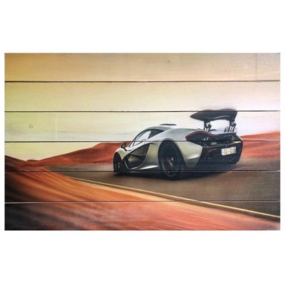 Картина для бани "Гоночный автомобиль", МАССИВ, 40×60 см - фото 1676076