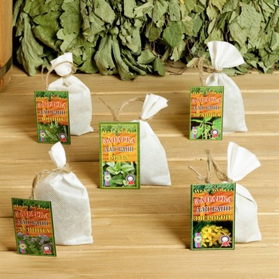 Набор из веников, запарок, чайных напитков и валика - фото 1678015