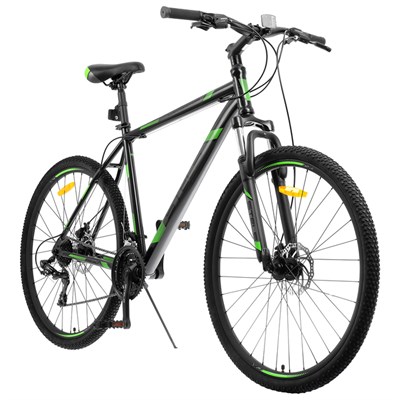 Велосипед 29" Stels Navigator-900 MD F010, цвет чёрный/зелёный размер 21" - фото 1682441