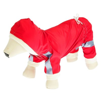 Комбинезон "Пожарник" на флисе , L (ДС 28-30 см, ОШ 32 см, ОГ 36-40см), красный - фото 1702110