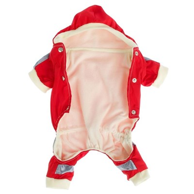 Комбинезон "Пожарник" на флисе , L (ДС 28-30 см, ОШ 32 см, ОГ 36-40см), красный - фото 1702113