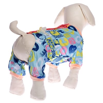 Комбинезон для собак цветной. девочка, XL ( дс 32-34 см, ош 32 см, ог 40-44 см) - фото 1702833