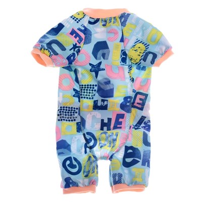 Комбинезон для собак цветной. девочка, XL ( дс 32-34 см, ош 32 см, ог 40-44 см) - фото 1702836