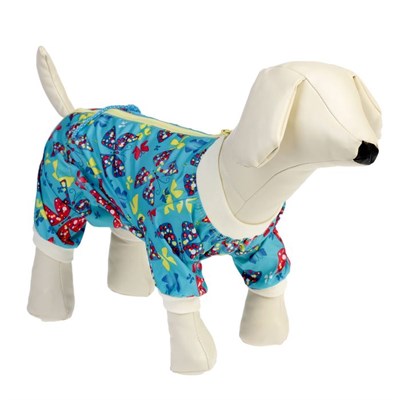 Комбинезон для собак цветной. девочка, XL ( дс 32-34 см, ош 32 см, ог 40-44 см) - фото 1702837