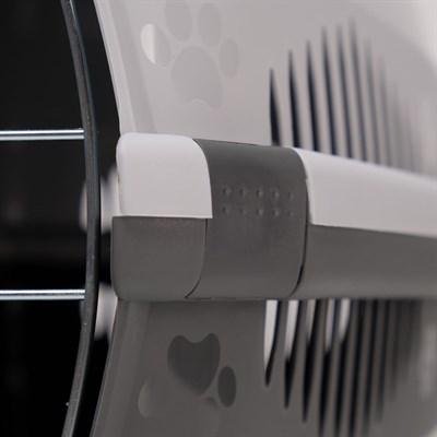 Переноска для животных до 12 кг "Пижон" 49х33х32см, металлическая дверь, серая - фото 1706893