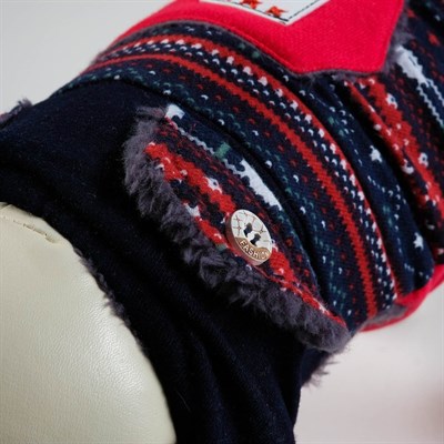 Комбинезон для собак, еврозима на меховом подкладе, XS (ОШ 18-22,ОГ 27-32,ДС 20 см), красный   43337 - фото 1778938