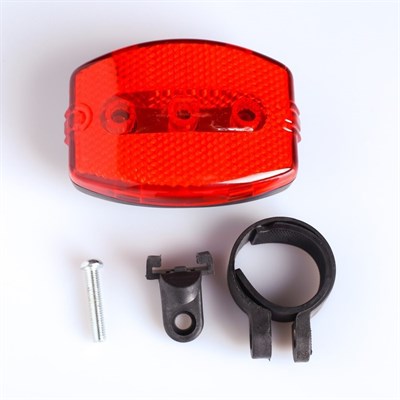 Катафот для велосипеда с креплением, 4 режима, красный - фото 1792149