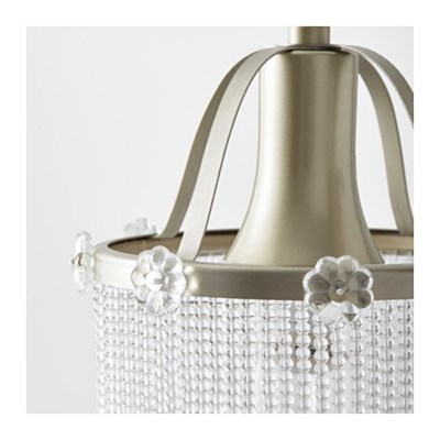 Светильник SODER 1x40Вт Е14 никель 14x14x160см - фото 1793163