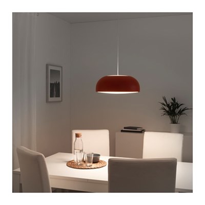 Люстра подвес НИМОНЕ, 8,6Вт, Е27, 3 лампы, 40x40x160 см, красный - фото 1794109