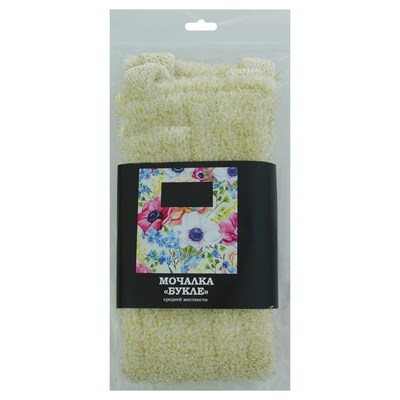 Мочалка банная длинная "Классика", белая - фото 1821959