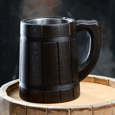 Кружка пивная с колбой "Эль", большая, 0,5 л, 1 сорт - фото 1823945