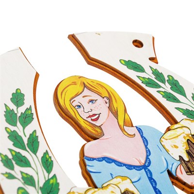 Табличка для бани подкова "Может пивка" - фото 1828762