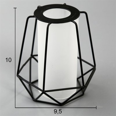 Светильник 93018/1 1х40Вт Е14 черный 9х17х17см - фото 1839337