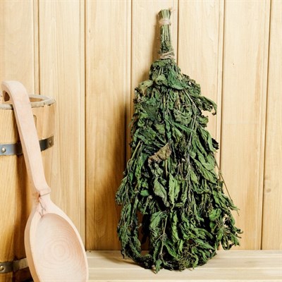 Набор веников для бани из крапивы, в коробке, 10 шт - фото 1910445