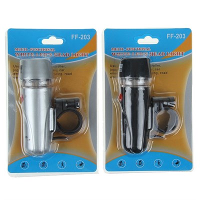 Фонарик для велосипеда "Power Beam", 4 AAA, 5 LED, микс - фото 1949534