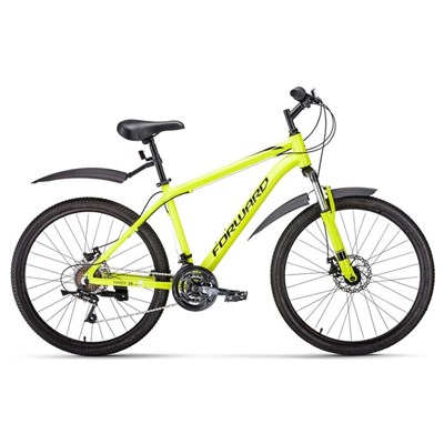 Велосипед 26" Forward Hardi 2.0 disc, 2020, цвет светло-жёлтый, размер 17" - фото 1999056
