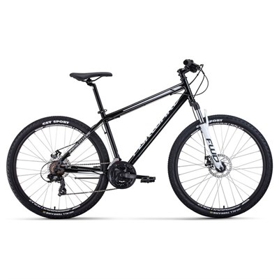 Велосипед 27,5" Forward Sporting 2.0 disc, 2020, цвет чёрный/белый, размер 19" - фото 1999063