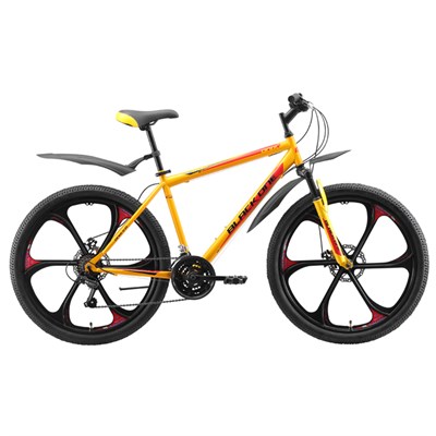 Велосипед 26" Black One Onix D FW, 2020, цвет жёлтый/чёрный/красный, размер 16" - фото 1999103