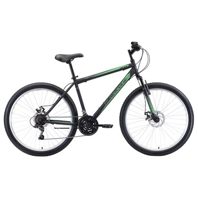 Велосипед 26" Black One Onix D, 2020, цвет чёрный/серый/зелёный, размер 16" - фото 1999106