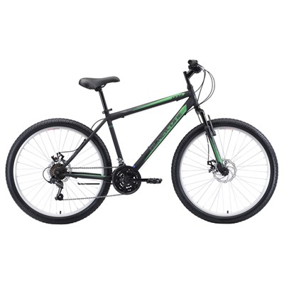 Велосипед 26" Black One Onix D, 2020, цвет чёрный/серый/зелёный, размер 18" - фото 1999107
