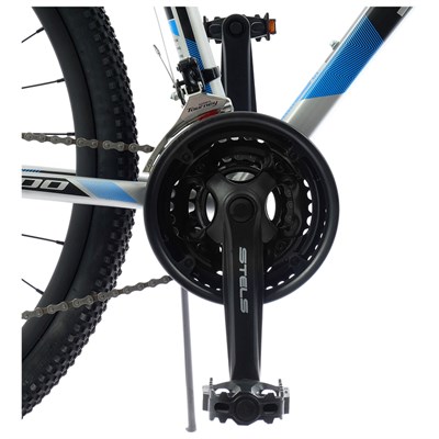 Велосипед 27,5" Stels Navigator-700 MD, F010, цвет серебристый/синий, размер 17,5" - фото 1999210