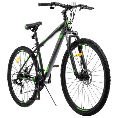 Велосипед 29" Stels Navigator-900 MD F010, цвет чёрный/зелёный, размер 17,5" - фото 1999216