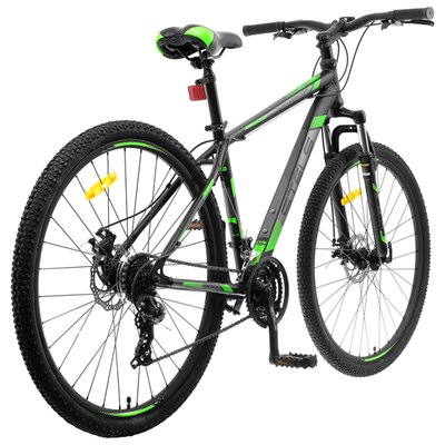 Велосипед 29" Stels Navigator-900 MD F010, цвет чёрный/зелёный, размер 17,5" - фото 1999217