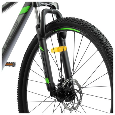 Велосипед 29" Stels Navigator-900 MD F010, цвет чёрный/зелёный, размер 17,5" - фото 1999218