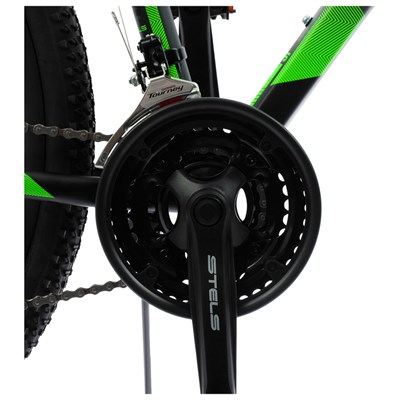 Велосипед 29" Stels Navigator-900 MD F010, цвет чёрный/зелёный, размер 17,5" - фото 1999219