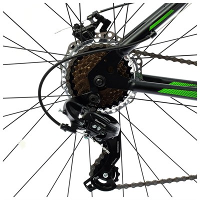 Велосипед 29" Stels Navigator-900 MD F010, цвет чёрный/зелёный, размер 17,5" - фото 1999220