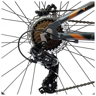 Велосипед 26" Stels Navigator-610 D, V010, цвет антрацитовый/оранжевый, размер 16" - фото 1999297