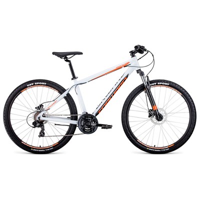 Велосипед 27,5" Forward Apache 3.0 disc, 2020, цвет белый/оранжевый, размер 21" - фото 1999304