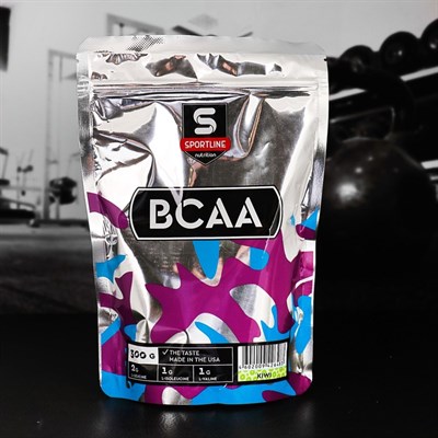Аминокислоты SportLine BCAA 2:1:1, киви, 300 г - фото 1999419